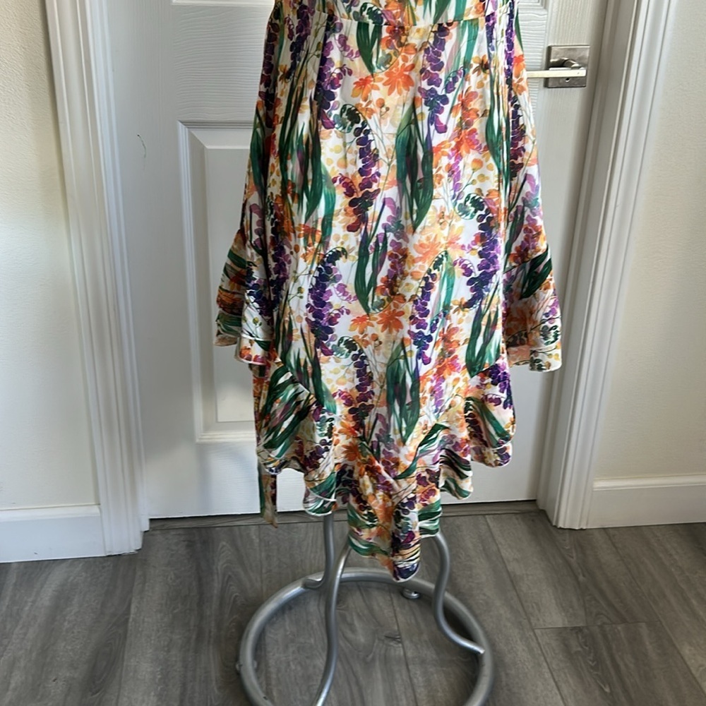 Double Zero Vibrant Floral High Low Dress - Picture 4 of 4